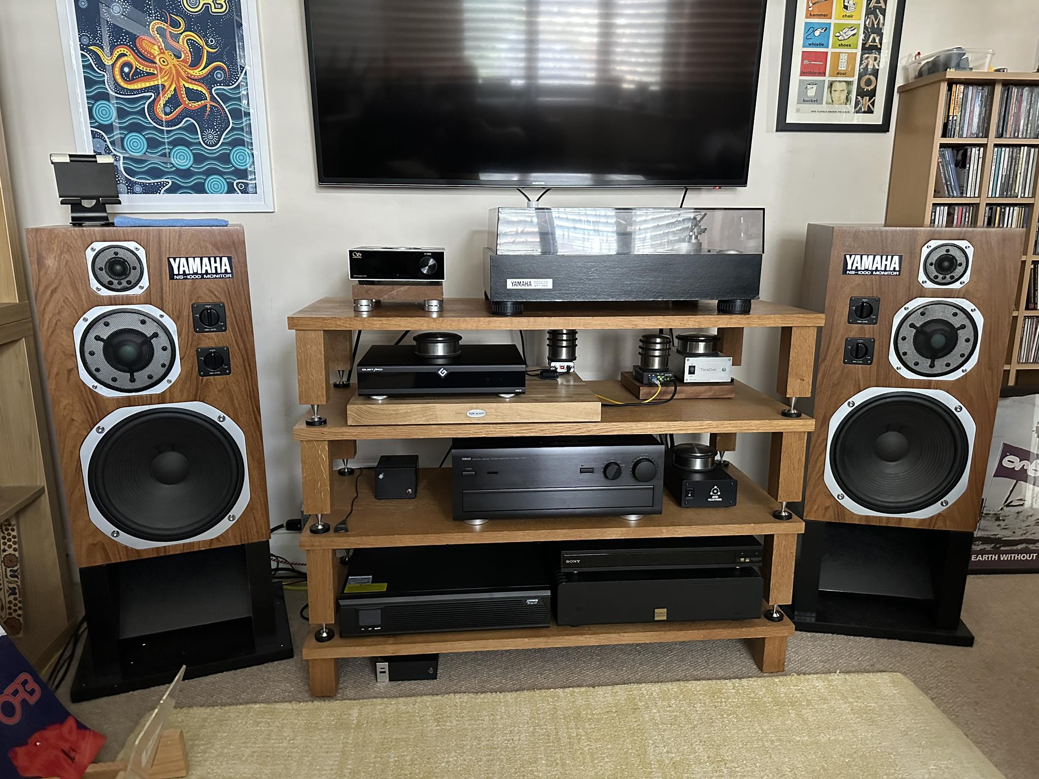My simple set-up Yamaha NS-1000x Happy New Year 🎶🎶