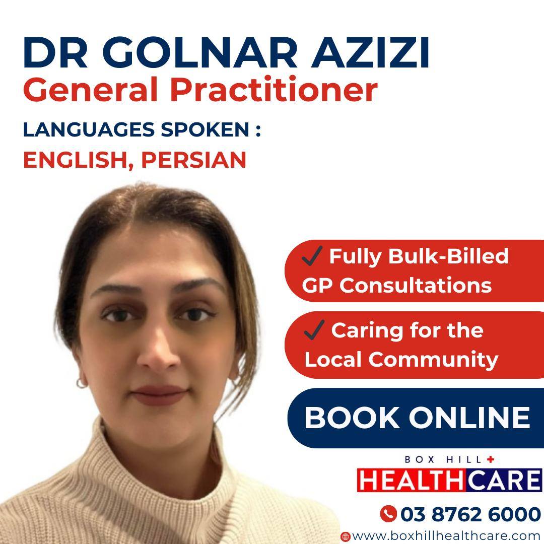 Box - Meet Dr Golnar Azizi, a bulk-billing GP at Box Hill Healthcare ...