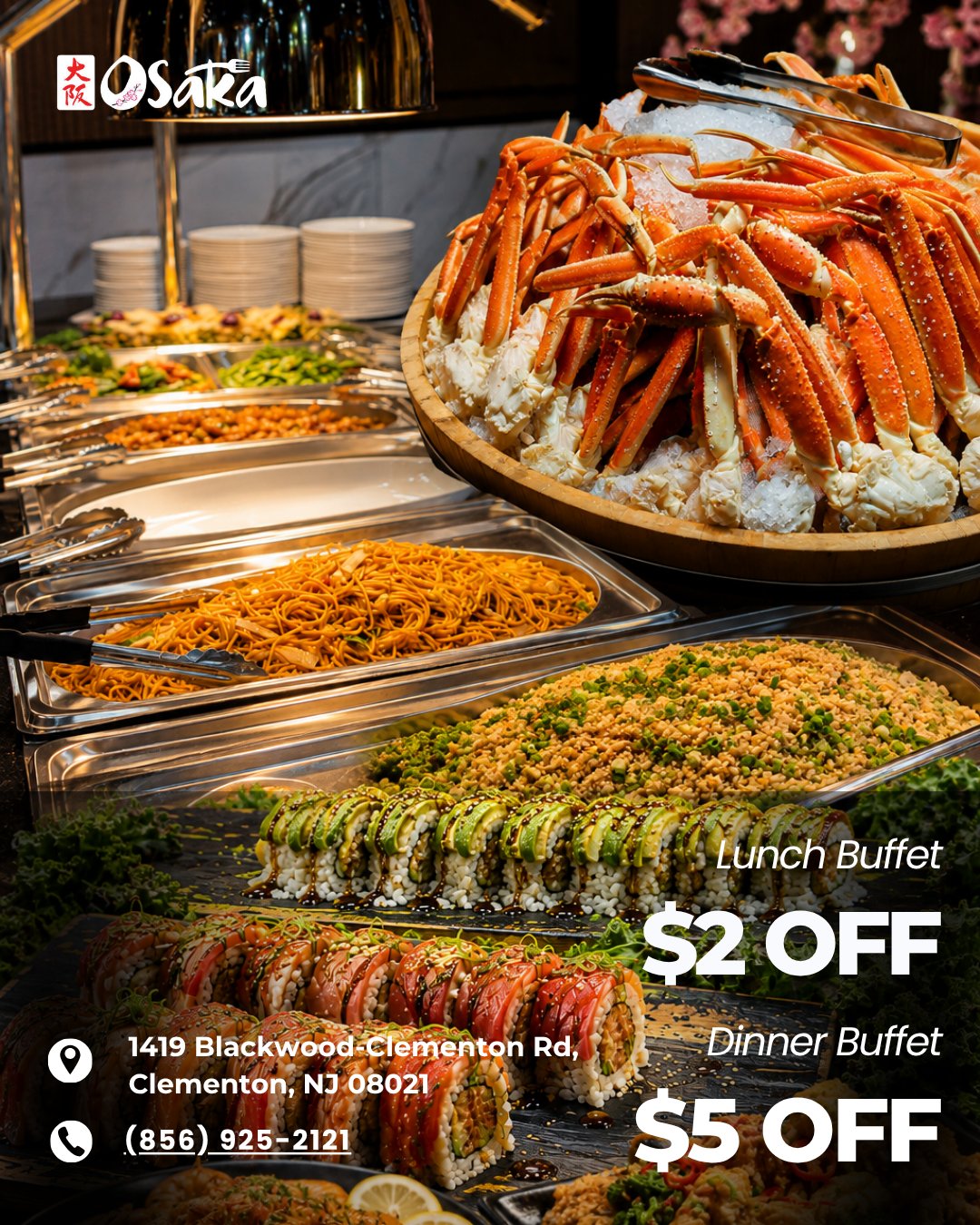 Osaka Sushi Grill & Buffet | Clementon NJ