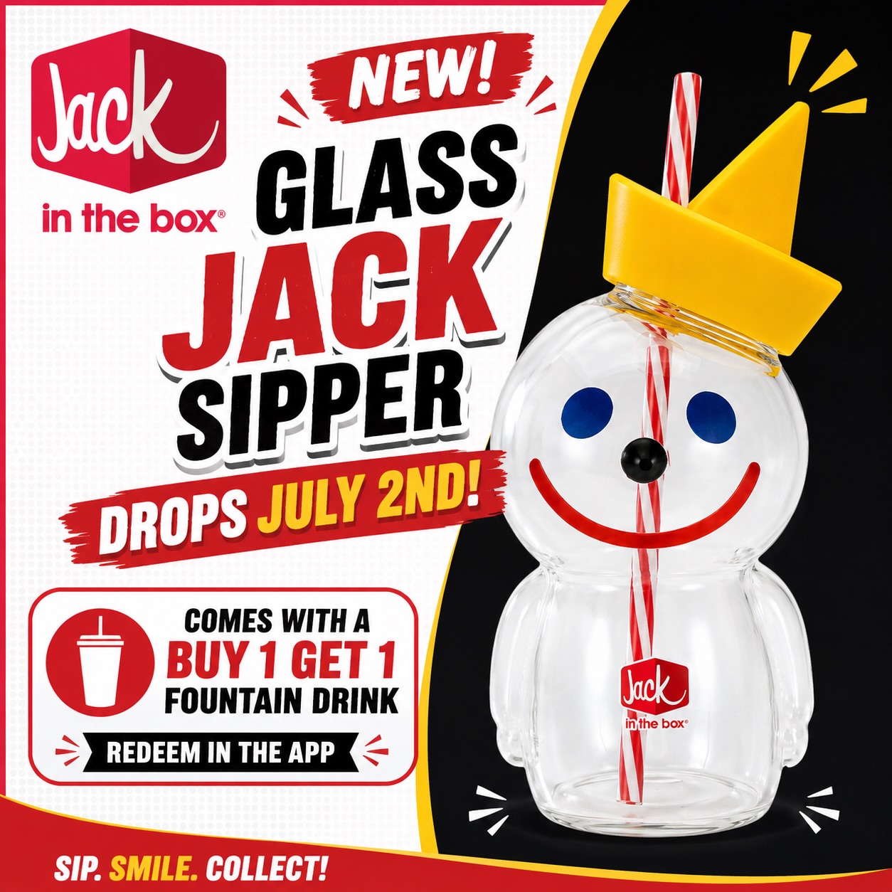 🚨 NEW JACK IN THE BOX COLLECTIBLE ALERT! 🚨 The NEW Glass Jack