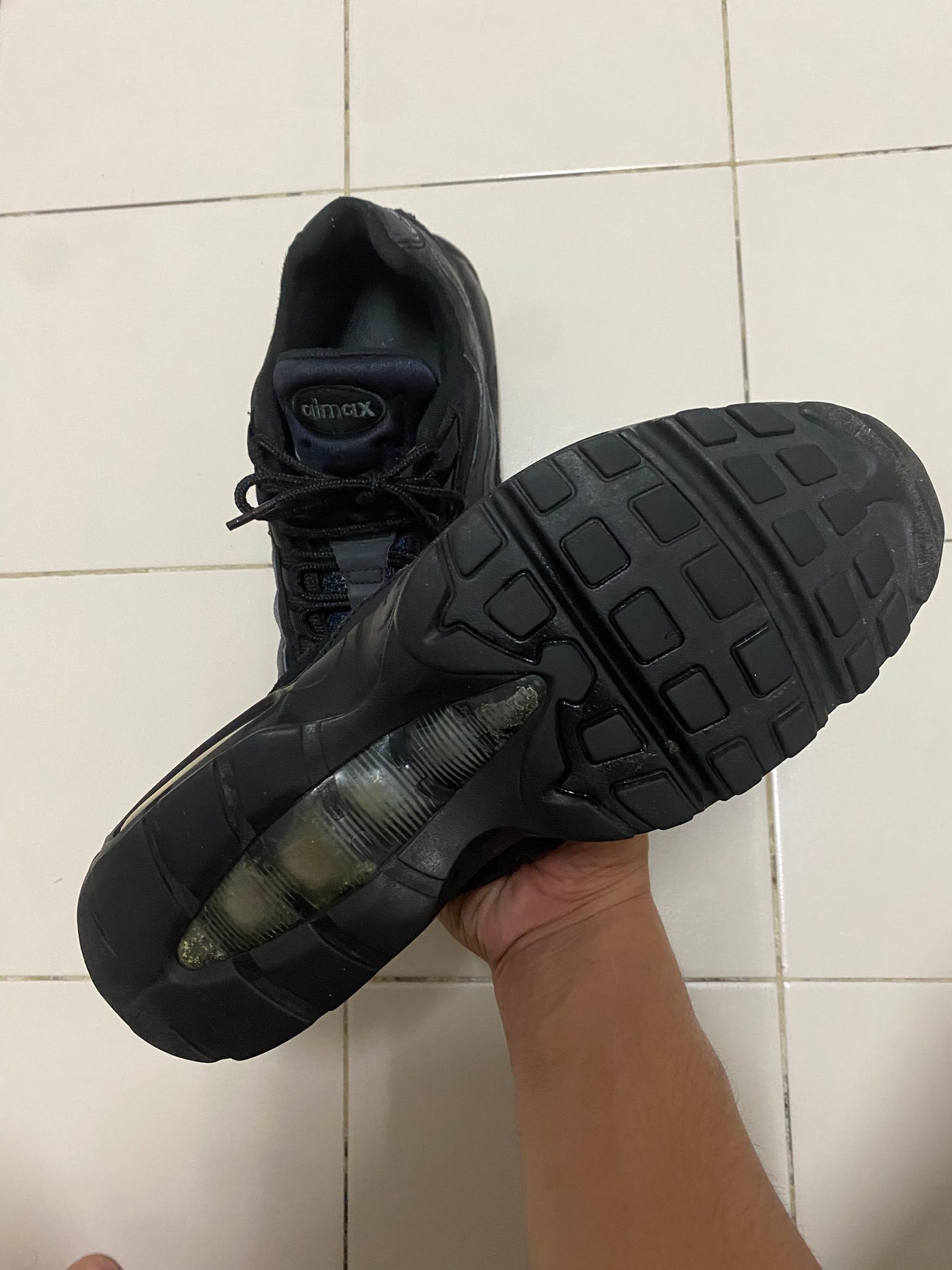 Nike Air Max 95 Essential Triple Black for sale