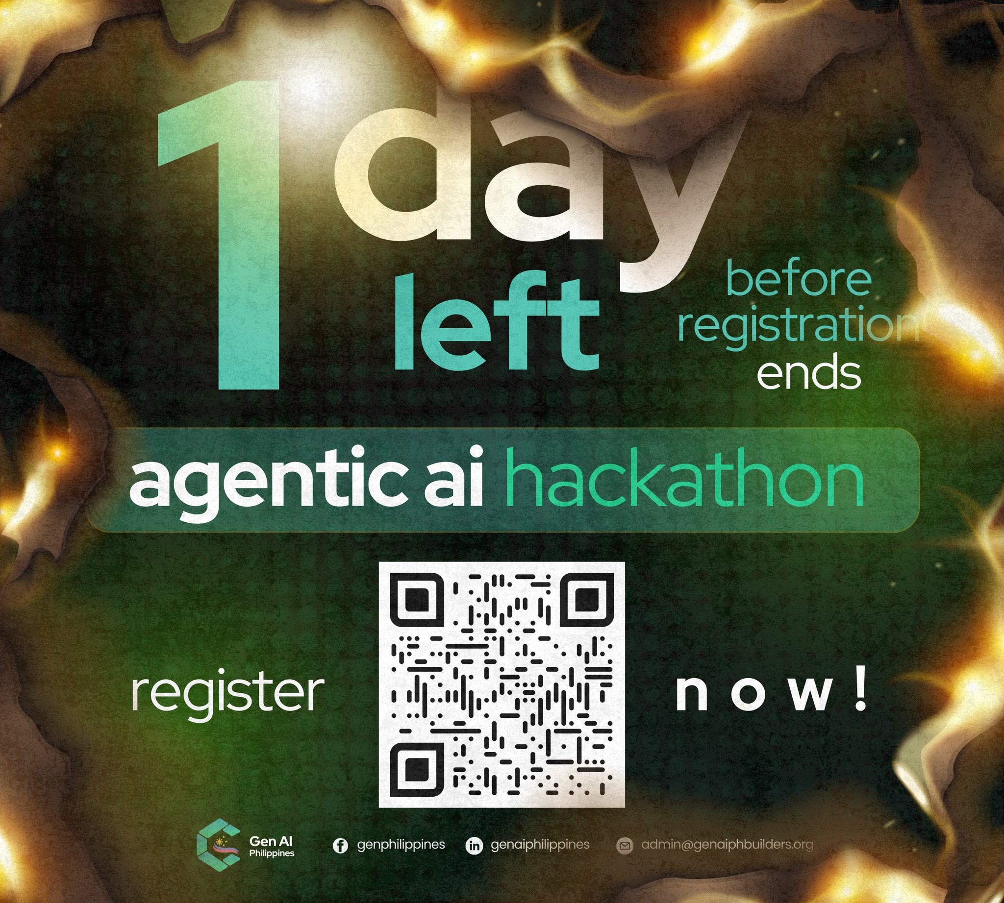 🕒 𝗟𝗮𝘀𝘁 𝟮𝟰 𝗵𝗼𝘂𝗿𝘀! This is it—the final... - Gen AI Philippines | Facebook