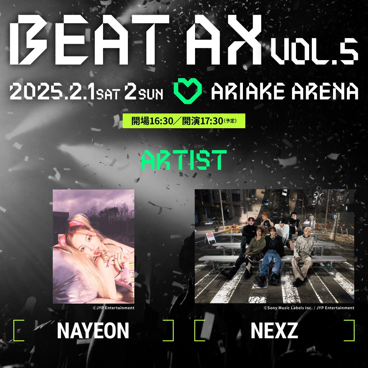 NEXZ 出演決定！ 「BEAT AX Vol.5」 ＼ 📅2025年2月1日(土)・2日(日