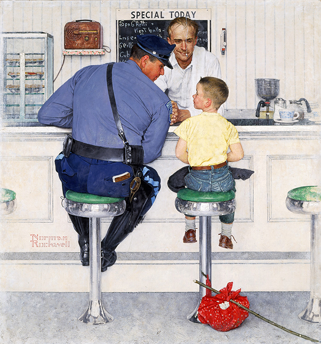 Saturday Evening Post 1958年Run away Norman Rockwell, 