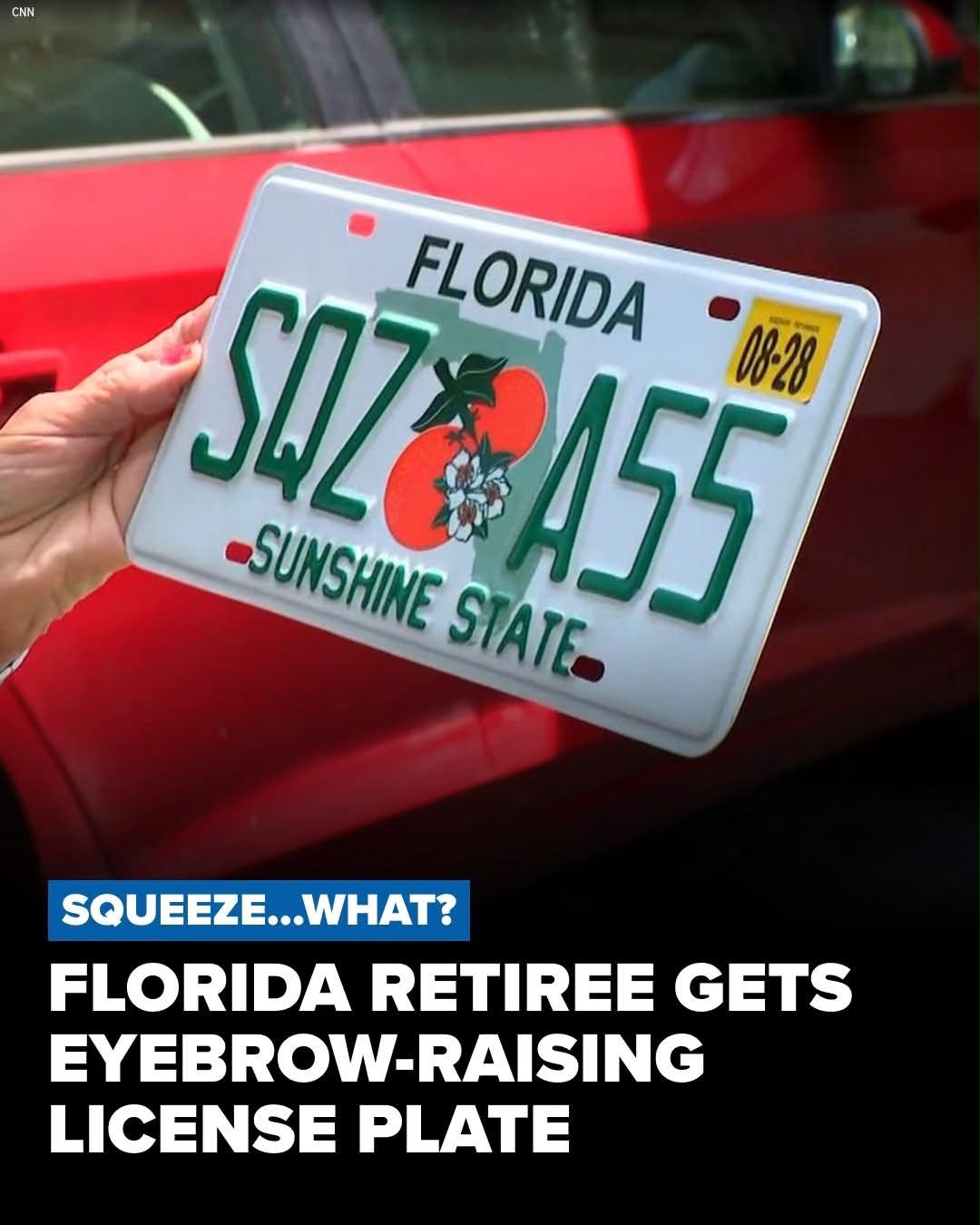 SQUEEZE …. WHAT?! A 77 year-old Florida woman was shocked when she