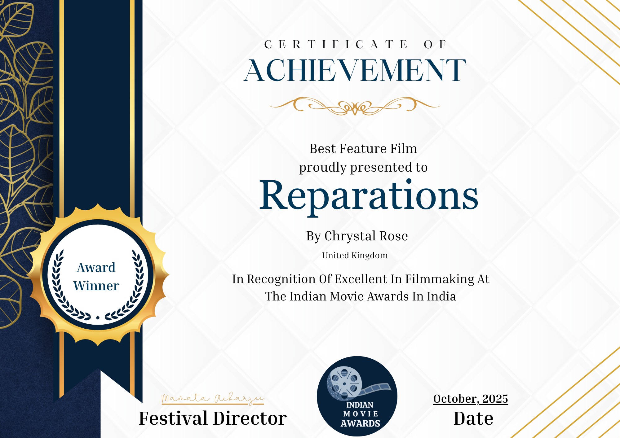 Reparations Film