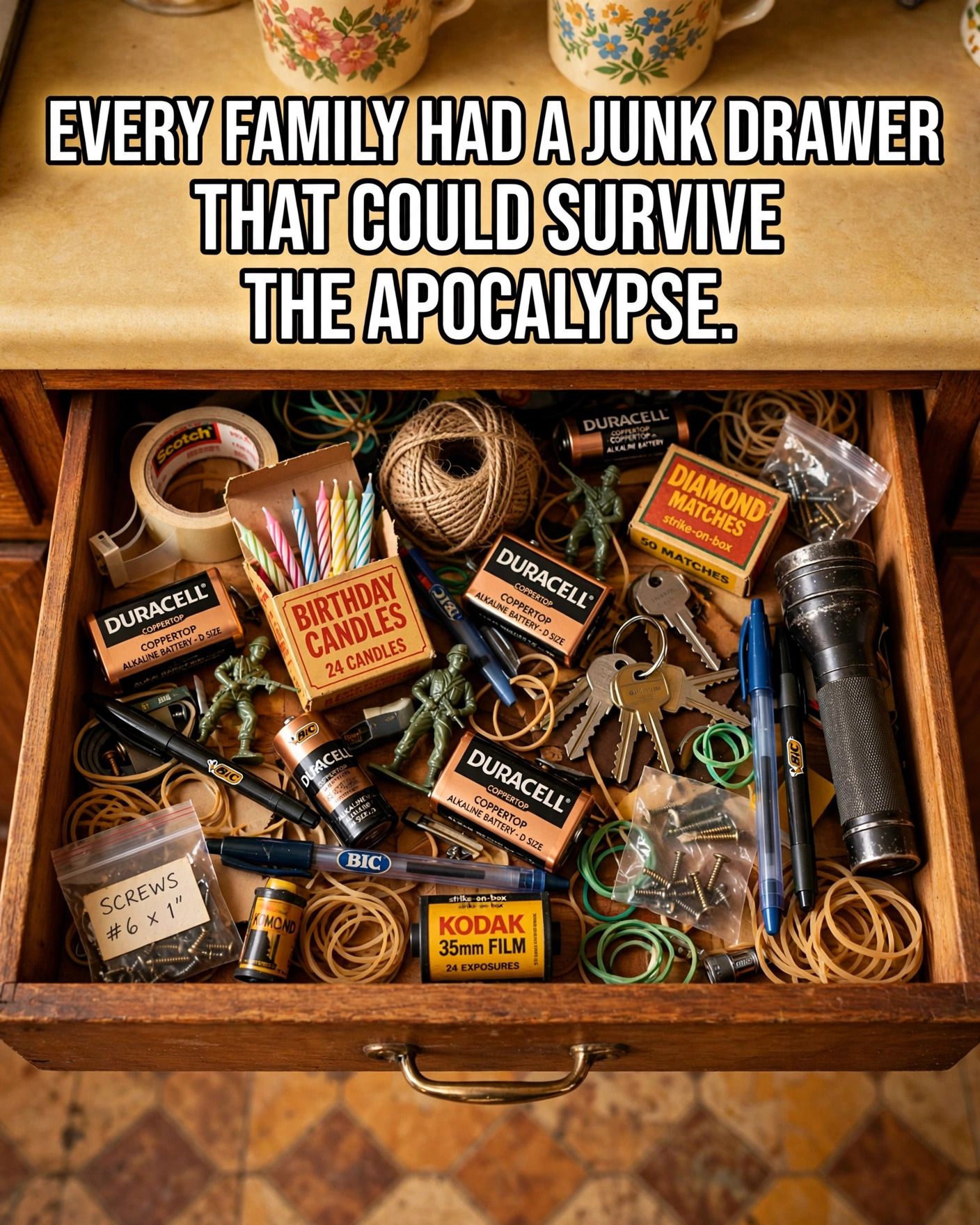 The Junk Drawer 🗄️ EVERY HOUSE HAD ONE DRAWER THAT CONTAINED