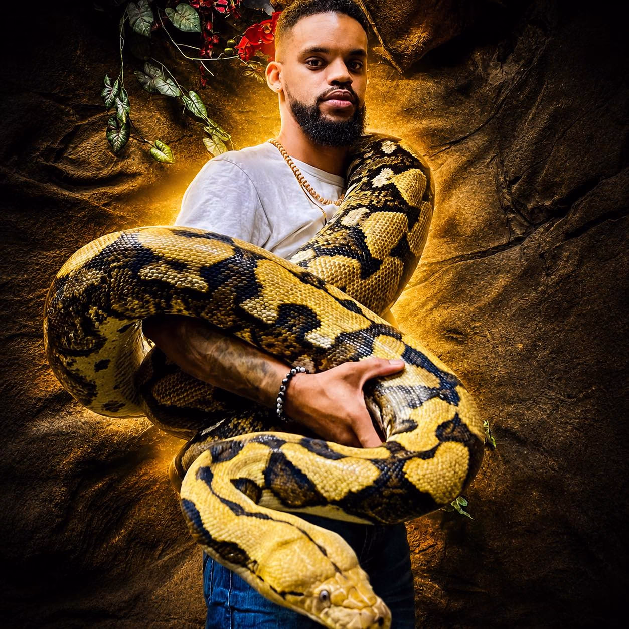 Would You Let A Giant Snake Grab A Rabbit Out Your Hand? 👀🐍 Burmese ...