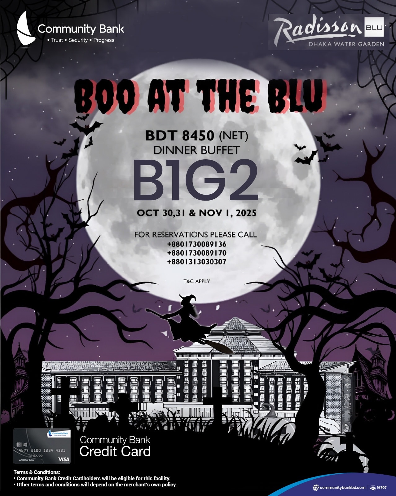 Community - Boo at the Blu! Enjoy Buy 1 Get 2 Dinner Buffet by using ...