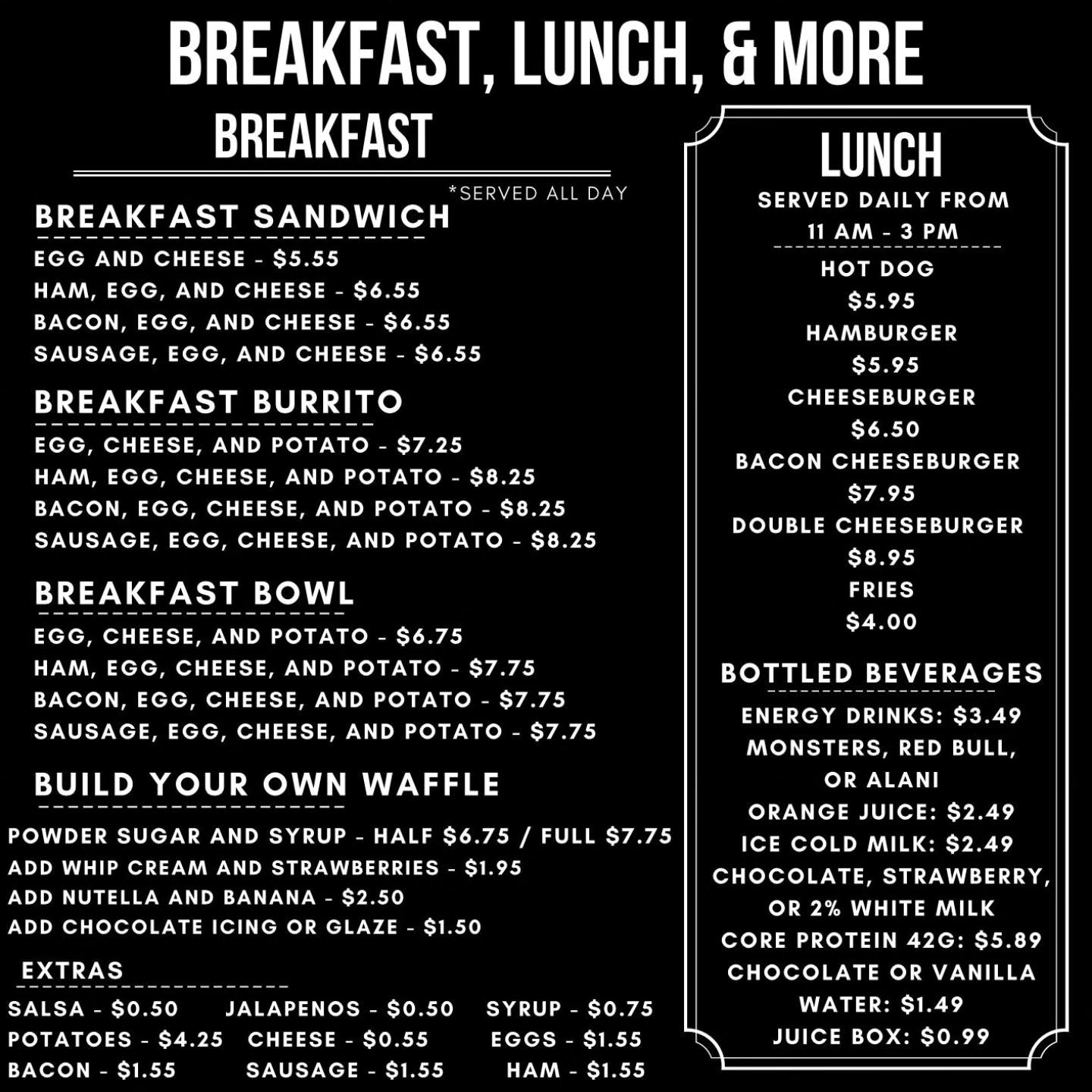 Our ✨️ new and improved ✨️ menu is here!! Check it out and let