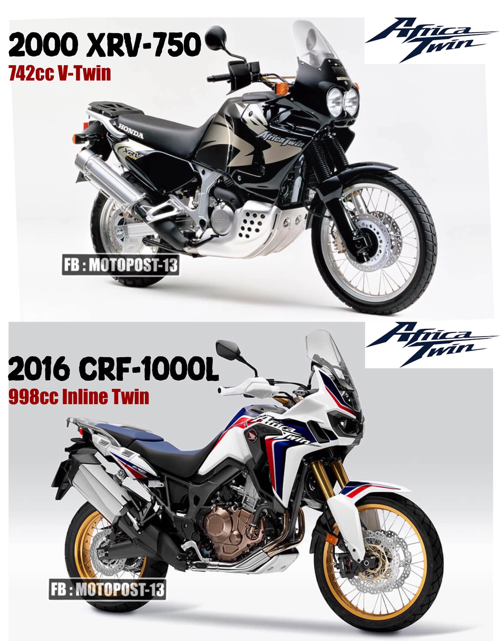 2000 Honda XRV-750 Africa Twin & 2016 Honda CRF-1000L Africa Twin?