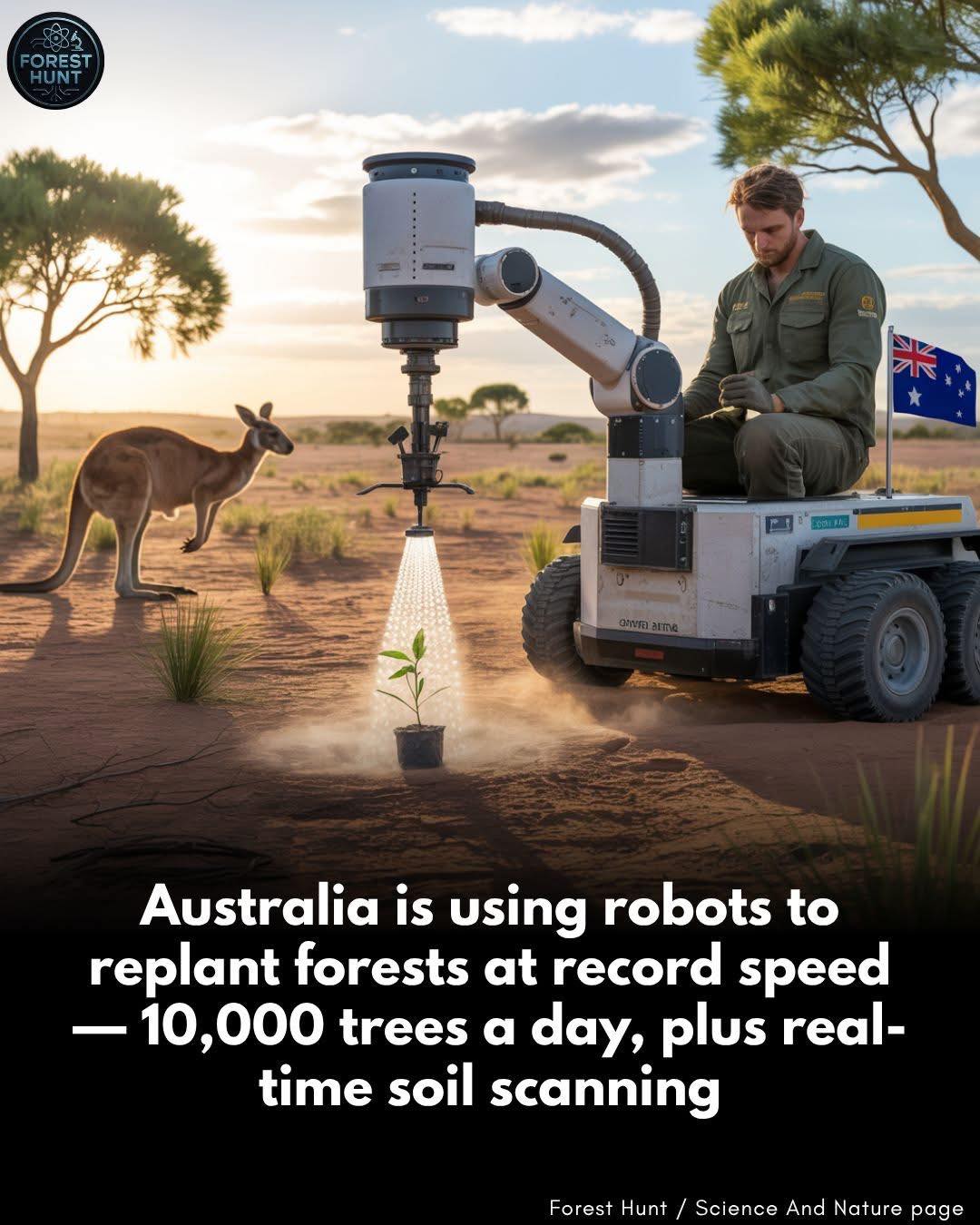G’day - Australia just deployed robotic tree planters that plant 10,000 ...
