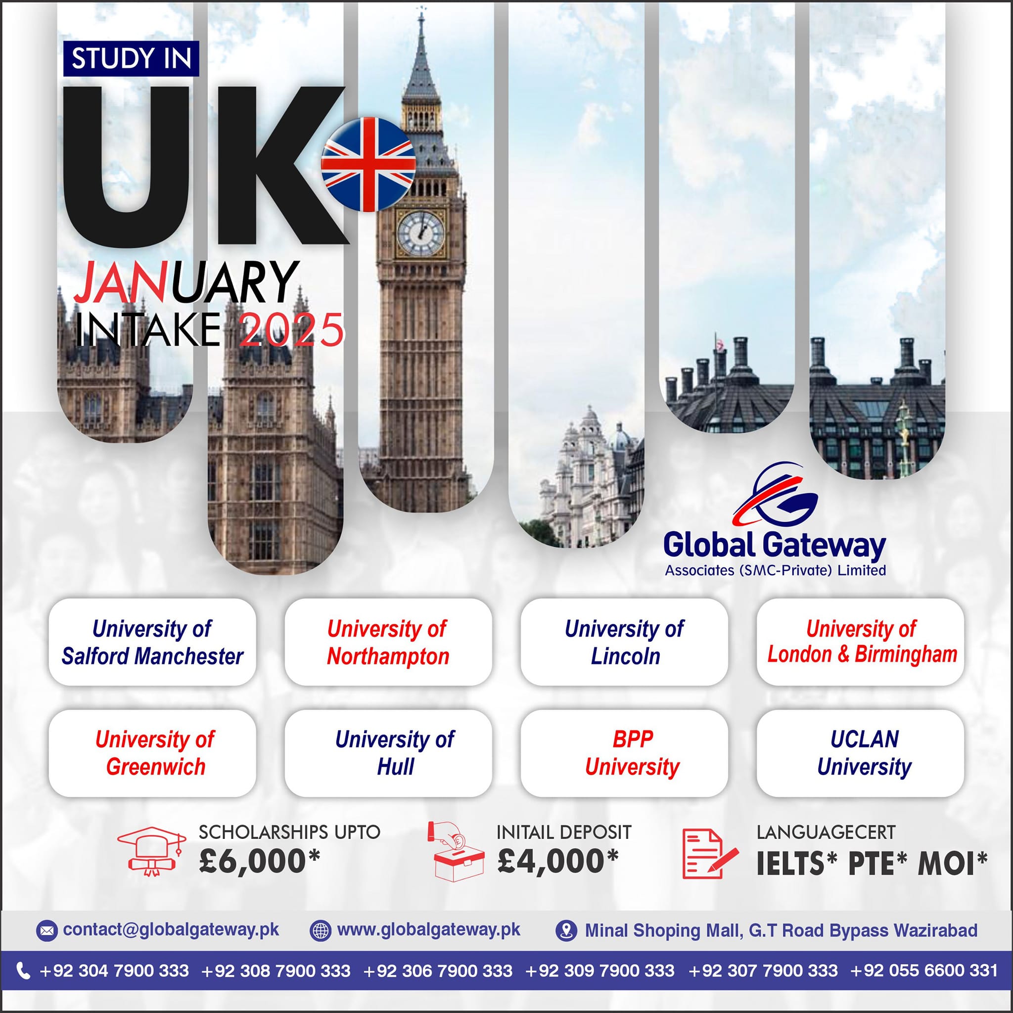 Global Gateway - 🌍🎓 Study in the UK this January 2025...