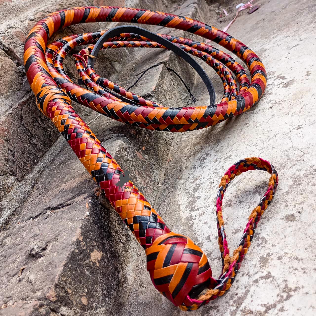 Western - Cowhide Leather Indiana Jones Bullwhip in Multi Color ...