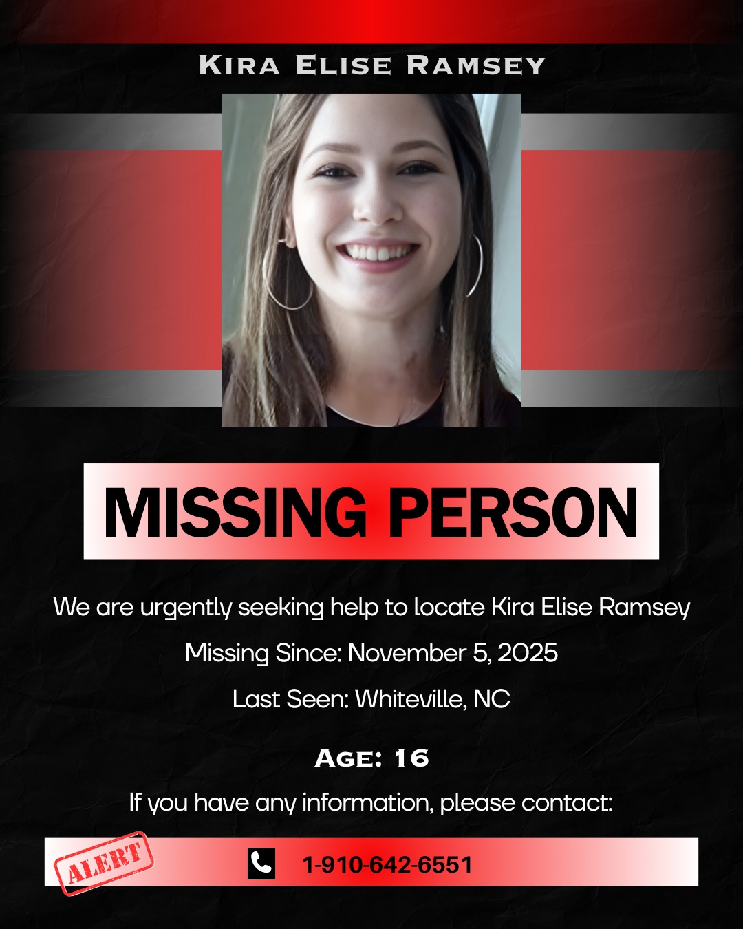 MissingInusa - Missing TEEN Alert – Kira Elise Ramsey – Vanished on ...