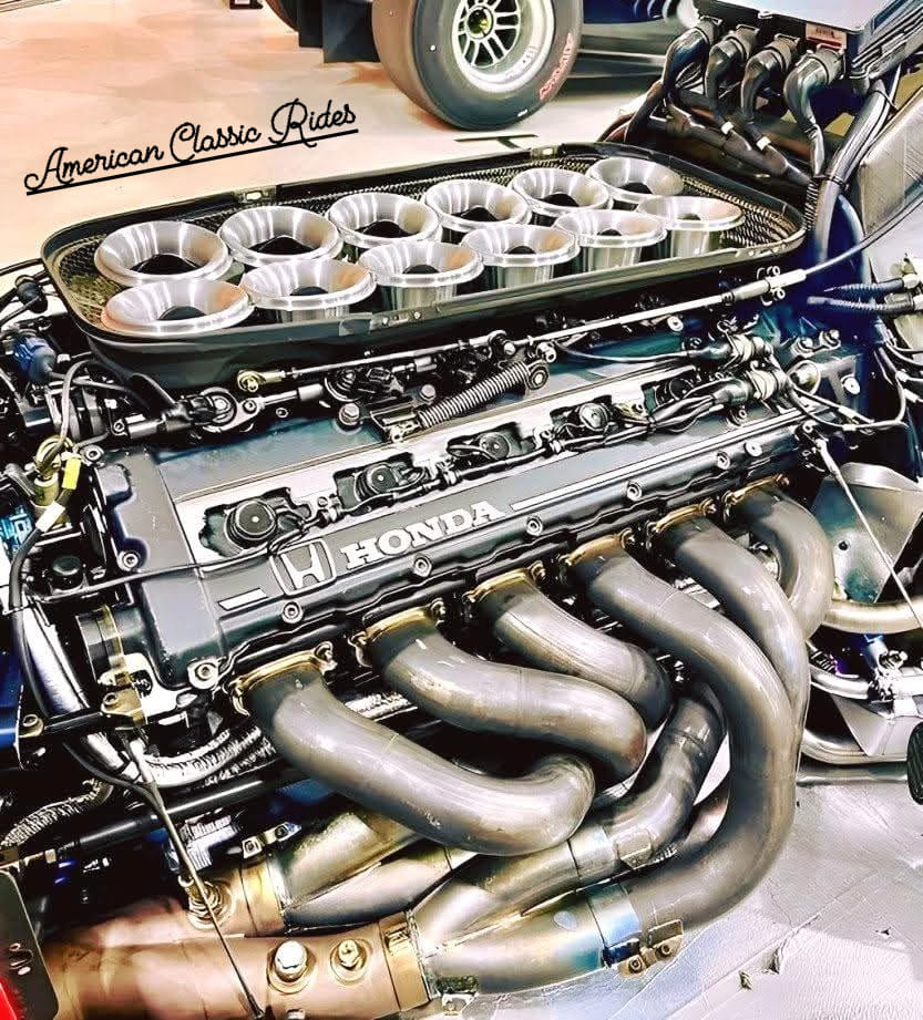 Honda RA121E V12 engine powers McLaren MP4/6 F1 car