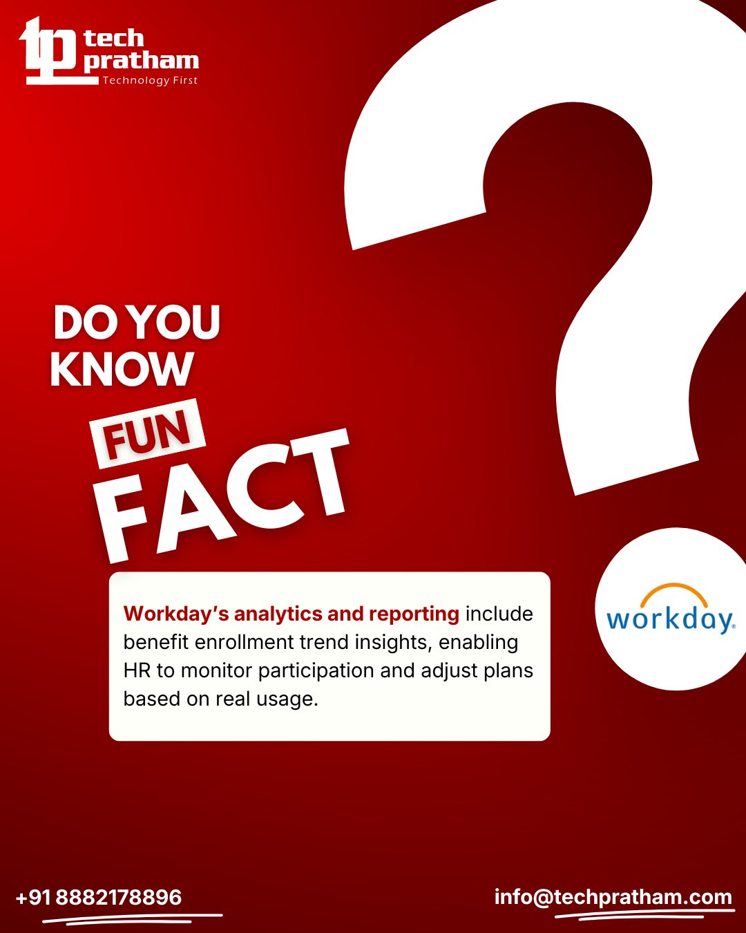 Workday’s analytics and reporting go... - Techprathamofficial | Facebook