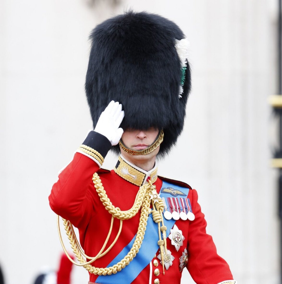 Royal - As Colonel of the Welsh Guards, The Prince of Wales wore the ...