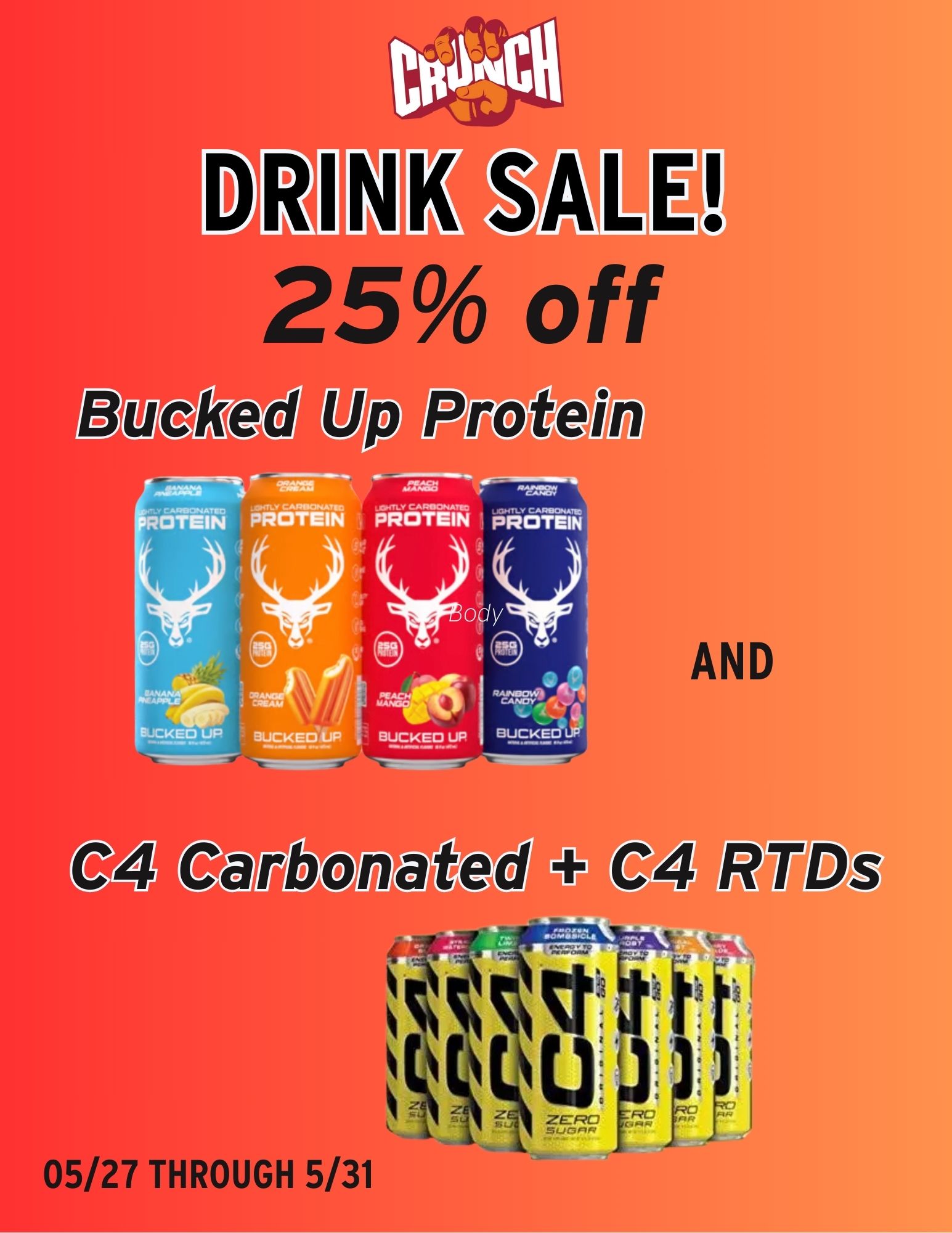 Crunch - 🚨 Limited-Time Offer🚨 Power your workouts with 25% OFF select ...
