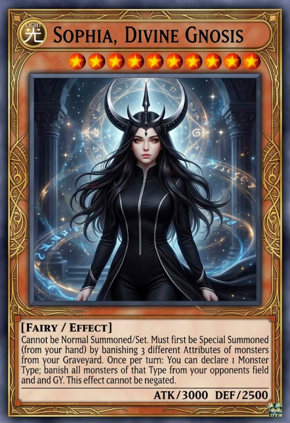 Custom Yu-Gi-Oh! Sophia Archetype Card Creation Project