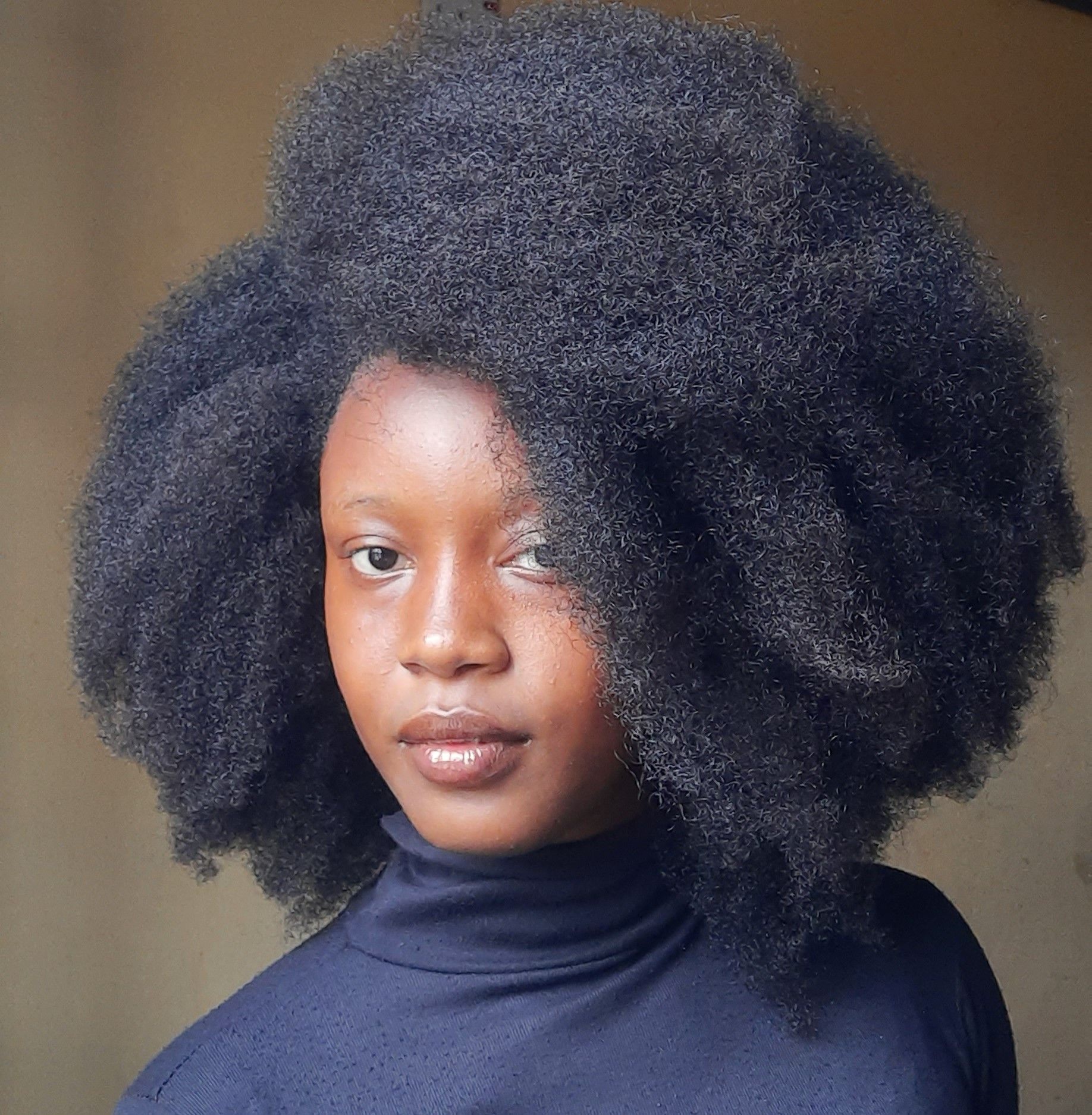 My after a whole day of styling and wearing my hair out routine before ...