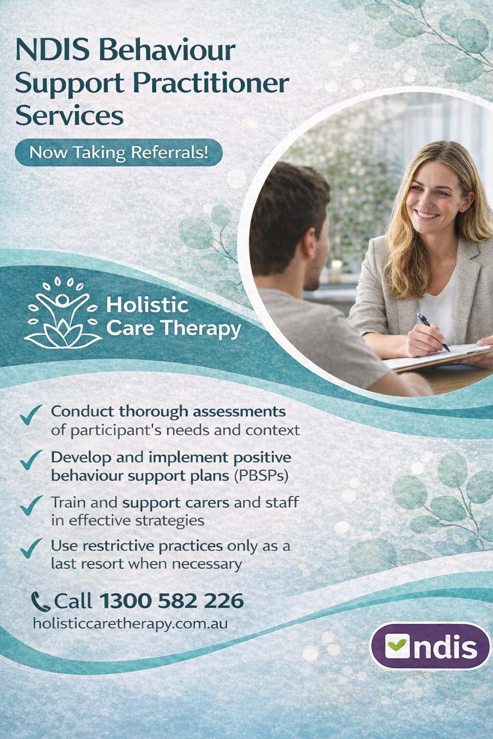 🌿 NDIS Behaviour Support... - Holistic Care Therapy | Facebook
