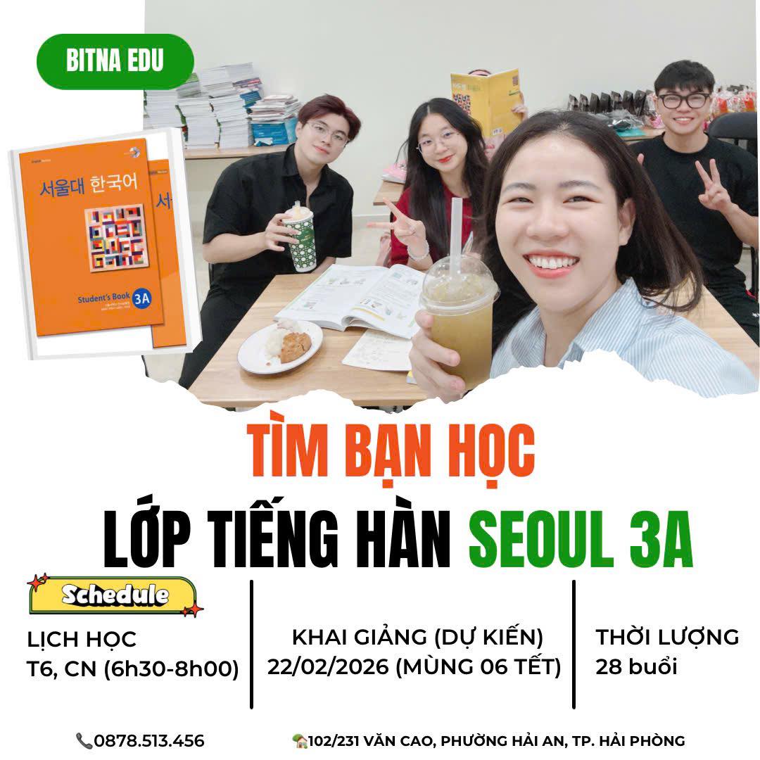 📣 Bitna chính thức mở lớp... - BITNA - Du học Quốc tế Bitna | Facebook