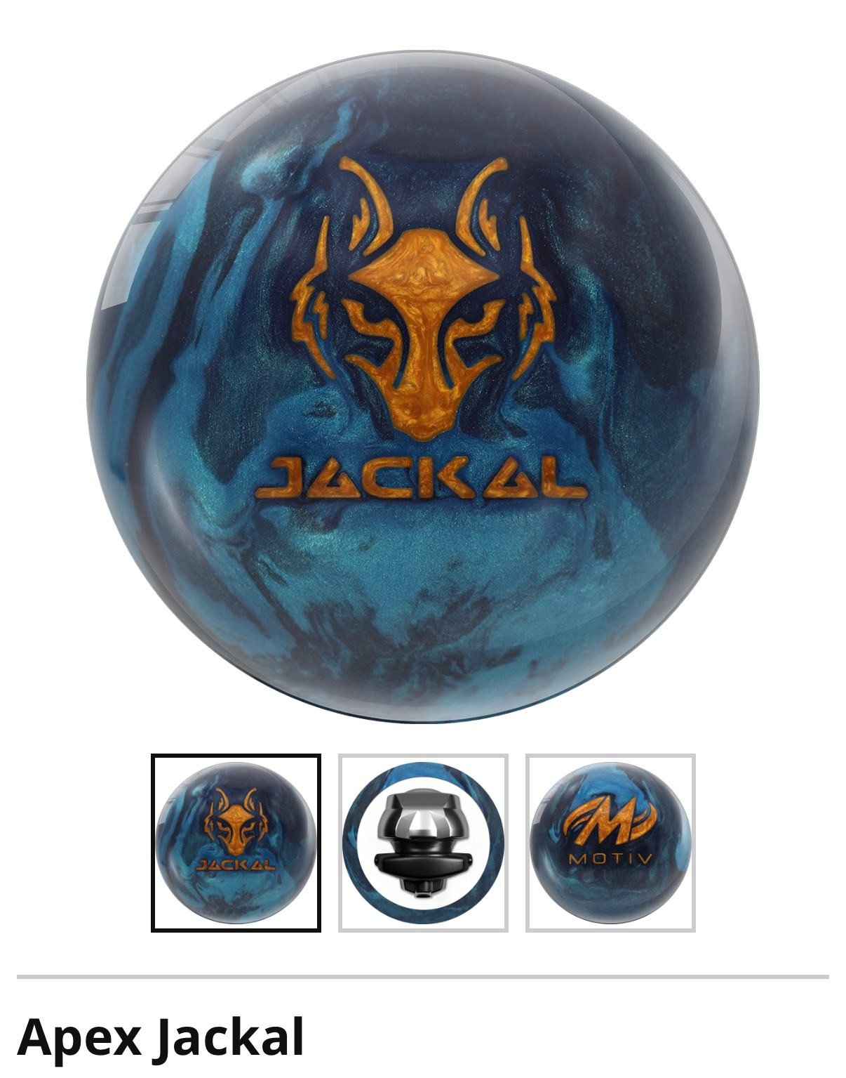 Motiv Apex Jackal bowling ball with updated core