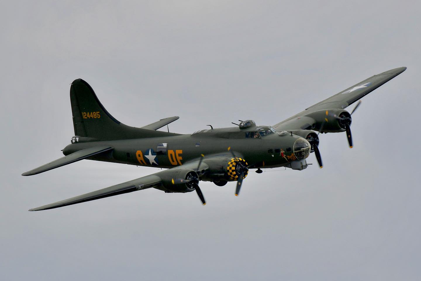 The last flying Boeing B17 in Europe, Boeing B17G Flying Fortress 