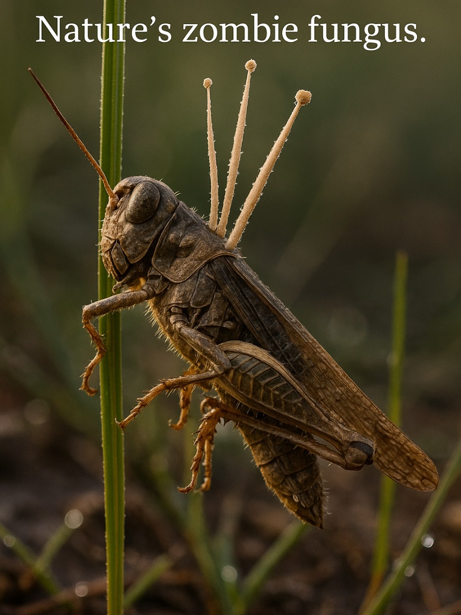 David - Some fungi parasitize insects and then sprout from their bodies ...