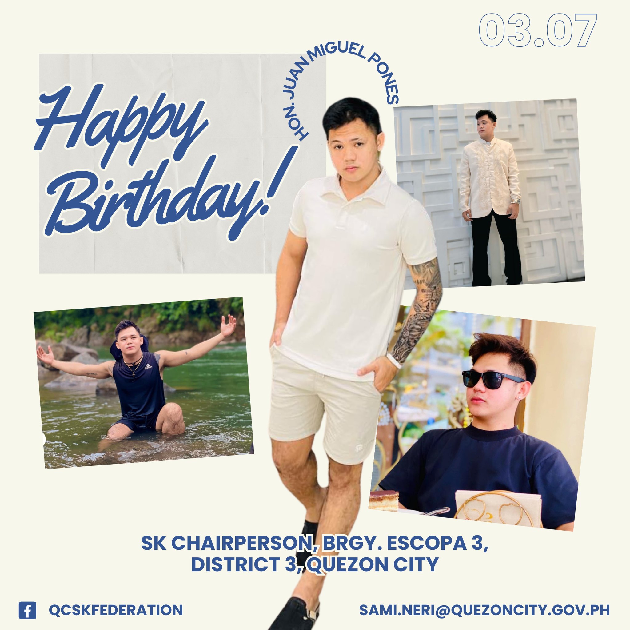 SK - Happy Birthday SK Chairman Juan Miguel Pones 🎂 Happy Birthday to ...