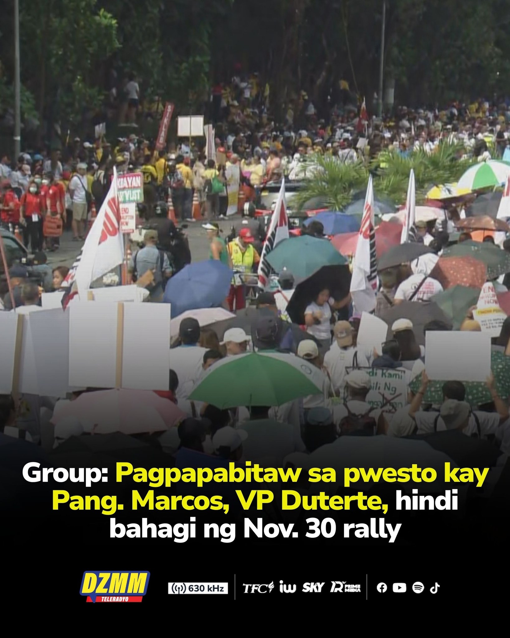 DZMM - Iginiit ng grupong Artikulo Onse na hindi bahagi ng panawagan sa ...