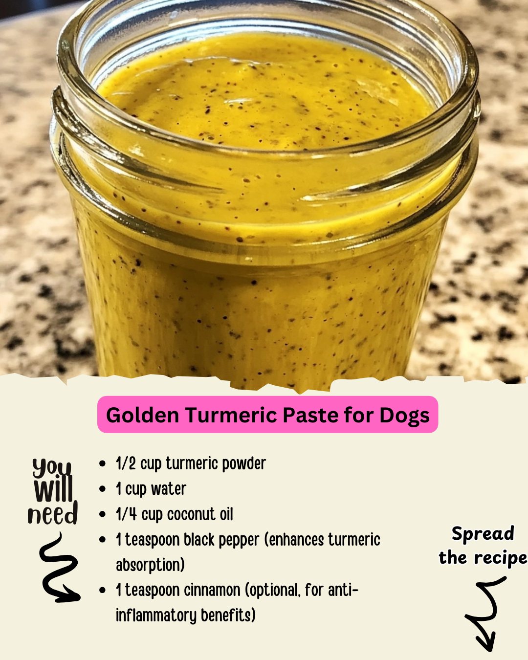 View of Golden Turmeric Paste for Dogs... - Homemade dog food recipes | Facebook