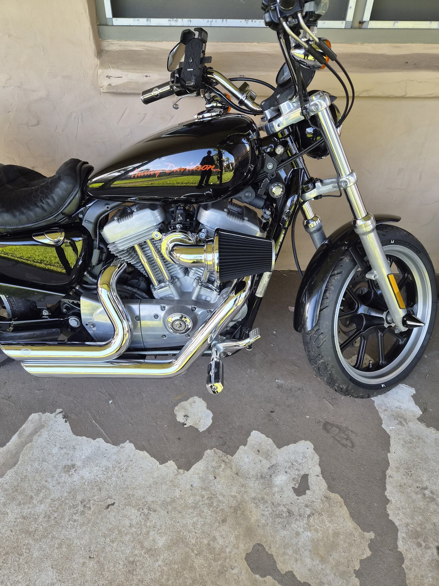 Why does my 883 sportster drown out when riding in the rain?