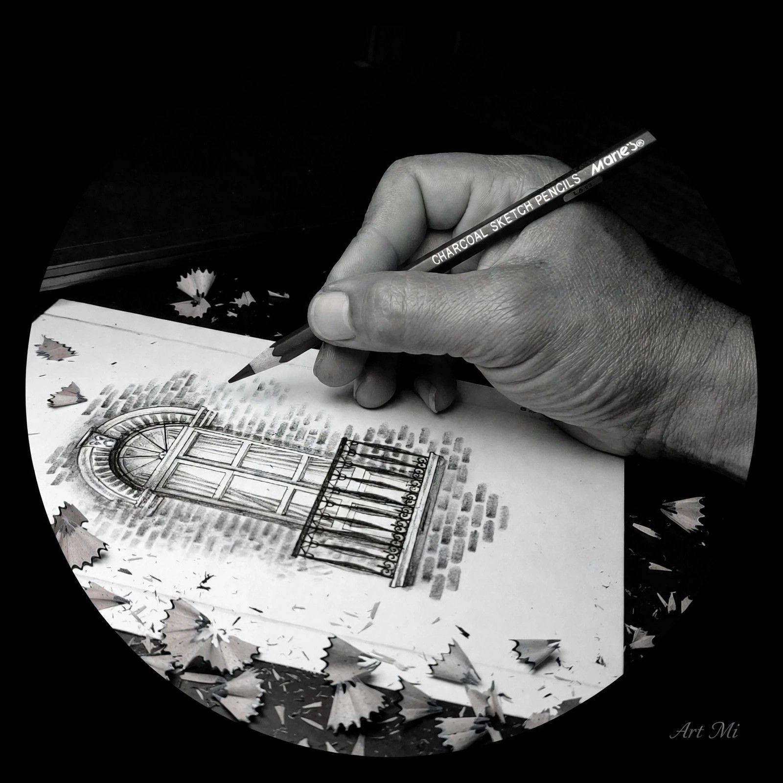 Simple drawing ️ #pencilart #reels #drawingpen #sketch | Art Mi