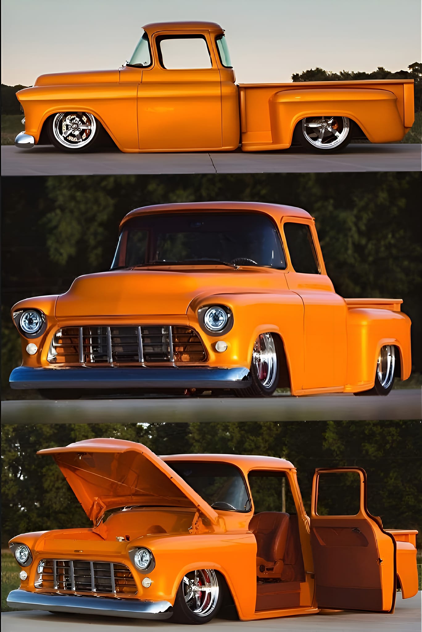 M2 Machines 1/64 – GMC Sierra Grande Pick Up 1976 – Colore Arancione – 31500-HS61 - Foto 4
