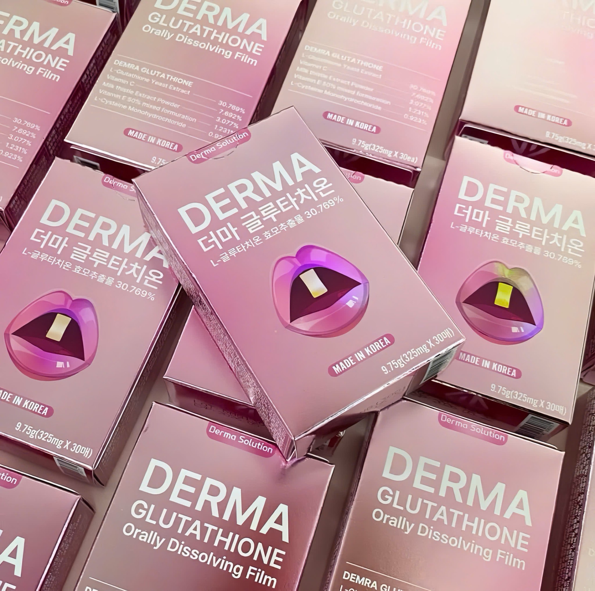 derma glutathione orally dissolving film ngậm truyền trắng thì nhiều, nhưng chọn 1 loại chuẩn xịn nội địa, đang được bán mạnh tại Hàn và giá iu thương thì không thể bỏ qua film ngậm Active Caviar Drip Gluta