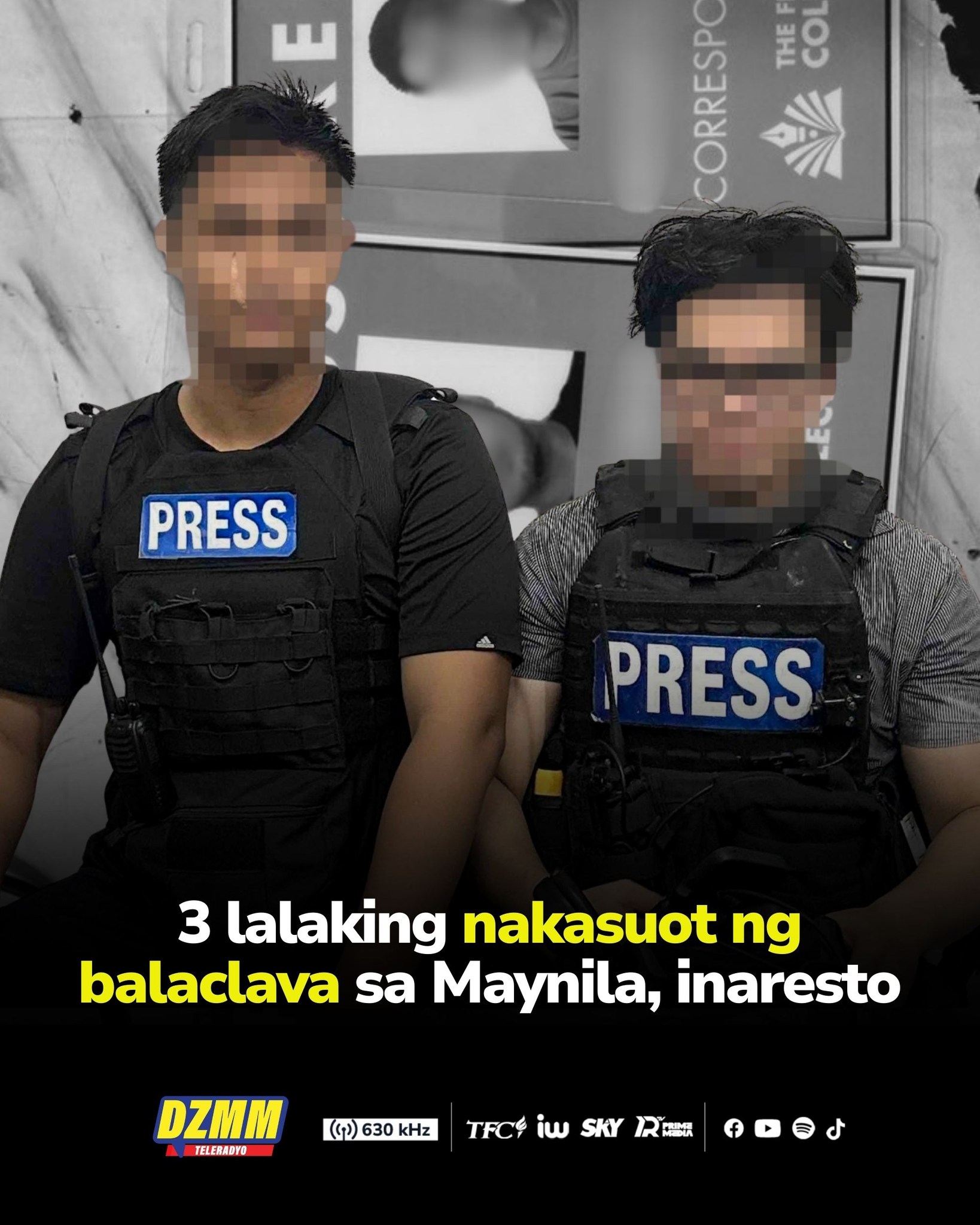 DZMM - Tatlong lalaki ang dinampot ng mga awtoridad matapos mamataan ng ...