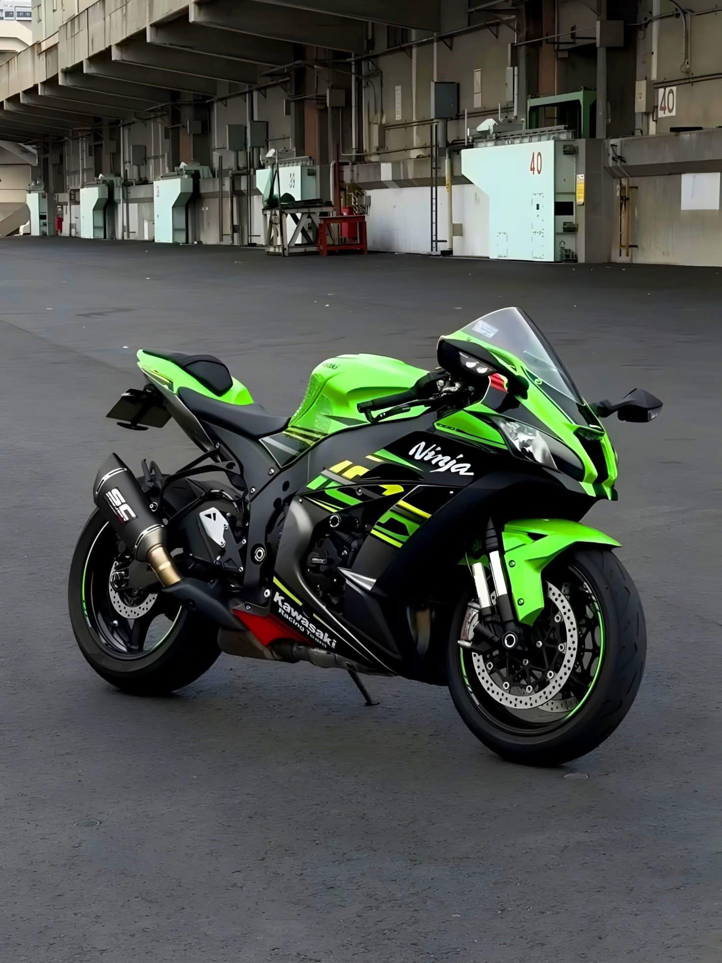 Kawasaki ninja zx-10r 💚🖤😋