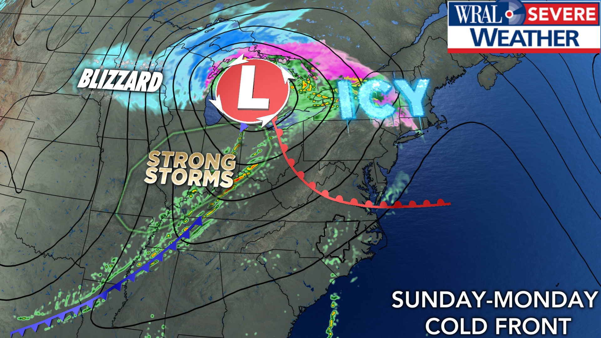 WRAL - STRONG storm system brings blizzard conditions to parts of the ...