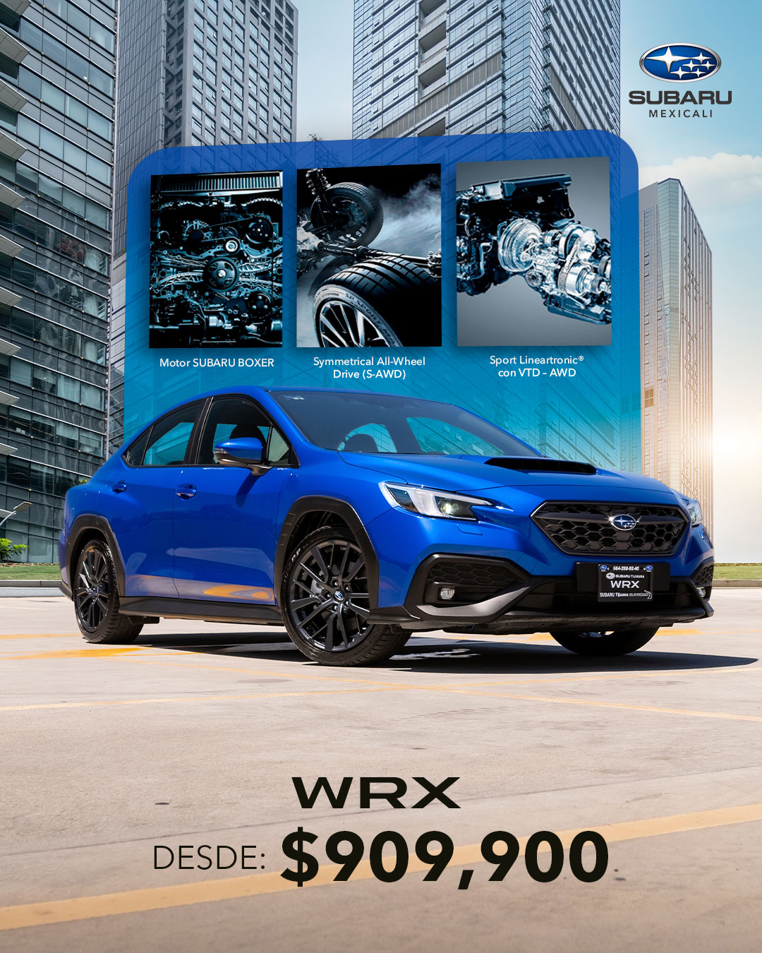 Subaru - ⚡ Adrenalina pura con Subaru WRX, desde $909,900. Disfruta el ...
