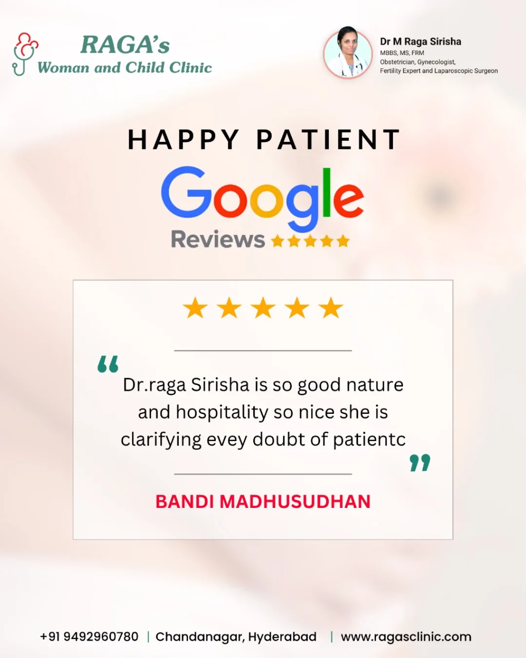 Raga's Woman and Child Clinic | Hyderabad