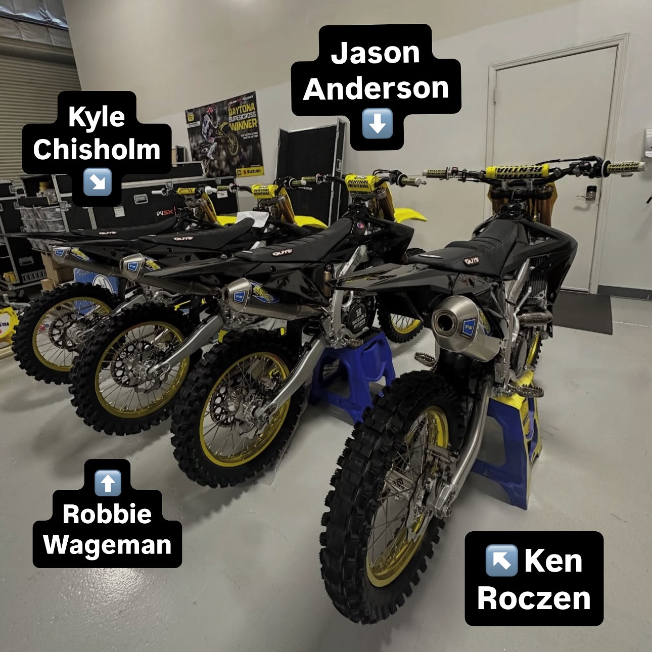 The 2024 @hepmotorsports team of @kenroczen94 @kylechiz11 and