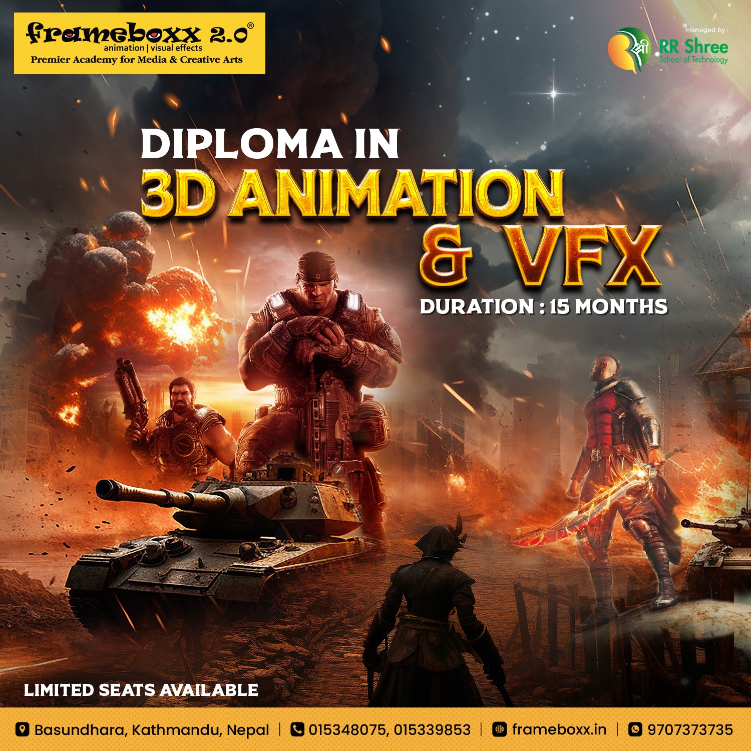 Frameboxx - Admissions Open for Diploma in 3D Animation & VFX! ⏳ Course ...