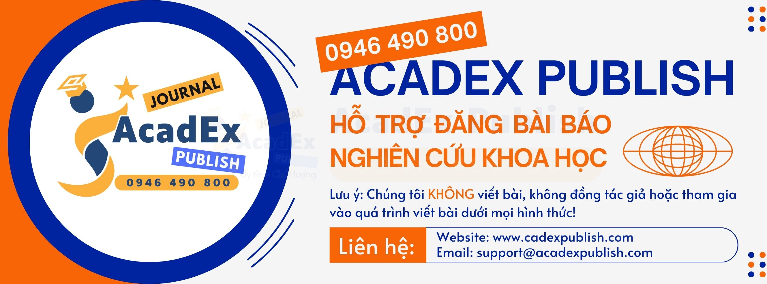 AcadEx Publish - Hỗ trợ Đăng bài Báo Nghiên cứu Khoa học