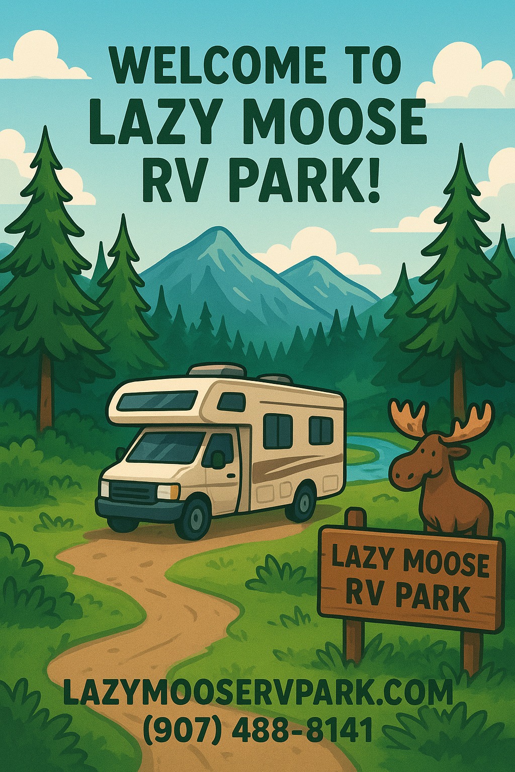 Lazy - 🌲🐾 Welcome to the Lazy Moose RV Park & Campground! 🐾🌲 Escape to ...