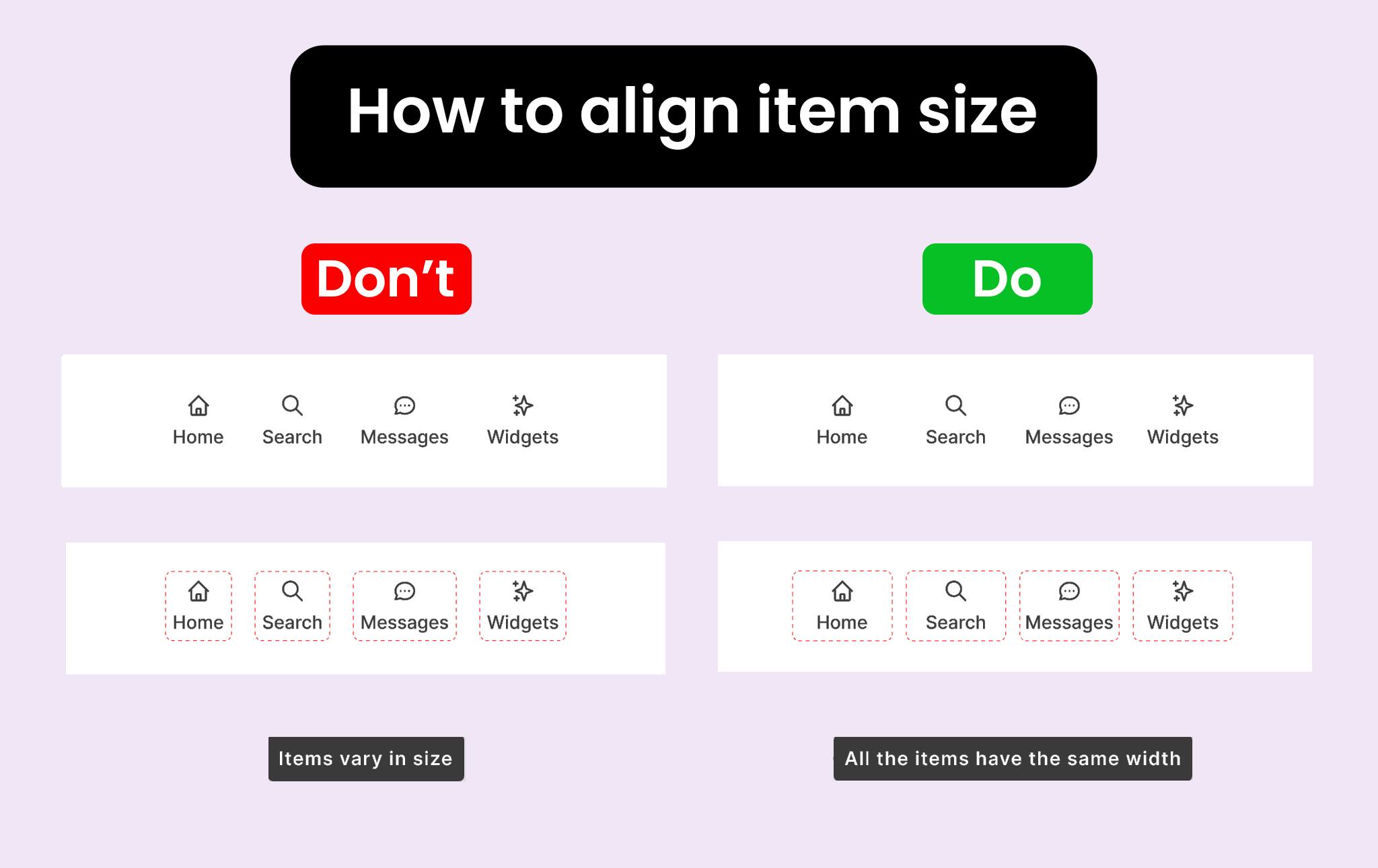 Khmer UI Design - How to align item size UI Design Guide...