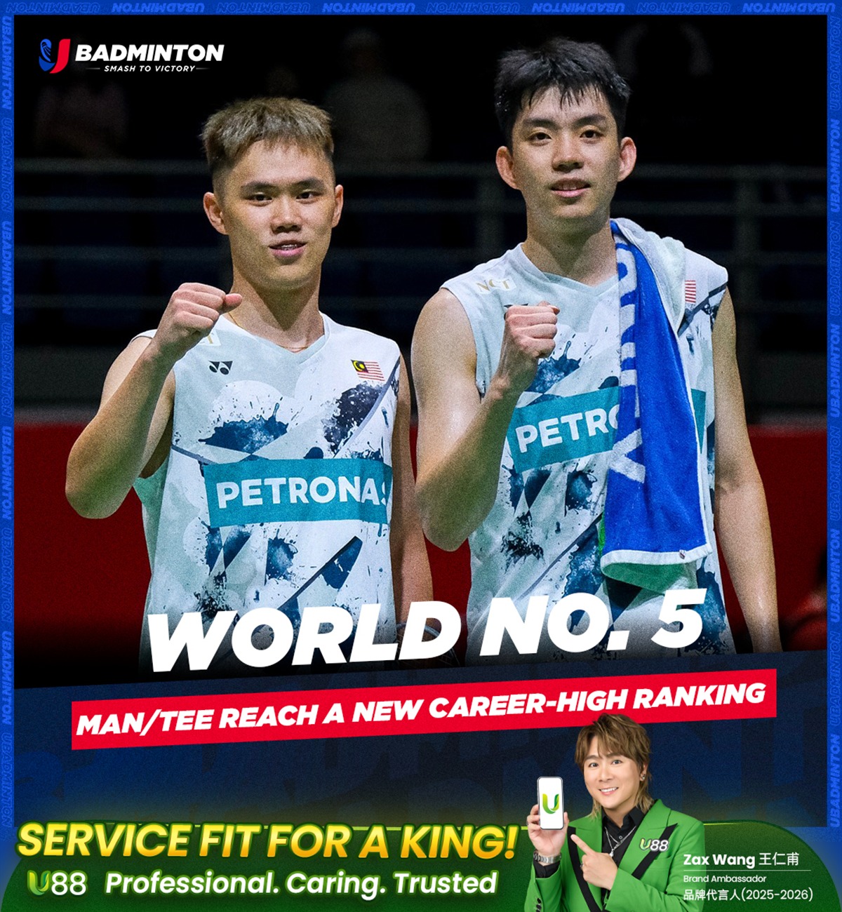 Ubadminton - Man Wei Chong and Tee Kai Wun have climbed to World No. 5 ...