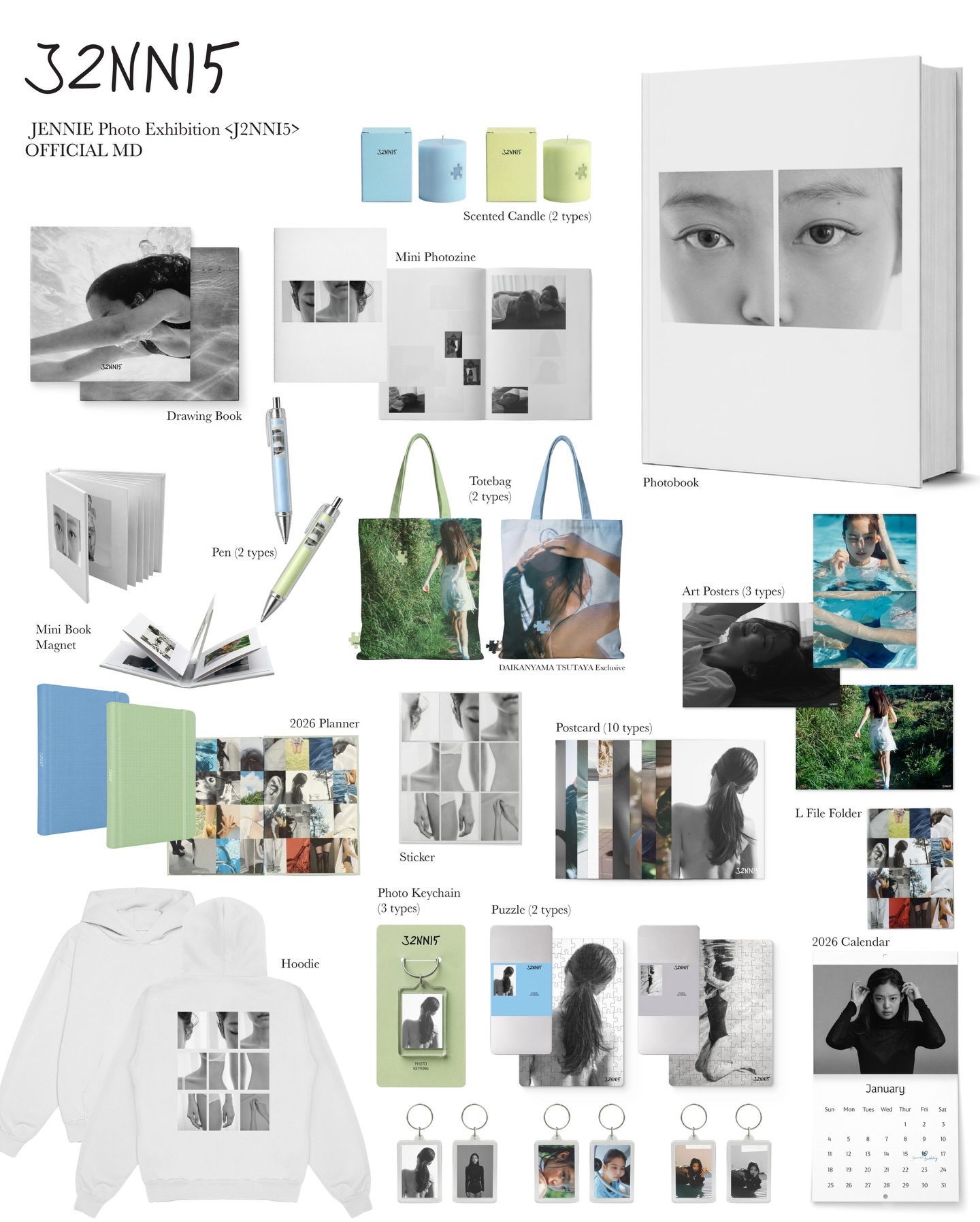 JENNIE ジェニ Photobook フォトブック トレカ 最終 JENNIE Photo Exhibition <J2NNI5> JENNIE Photo Exhibition <J2NN15