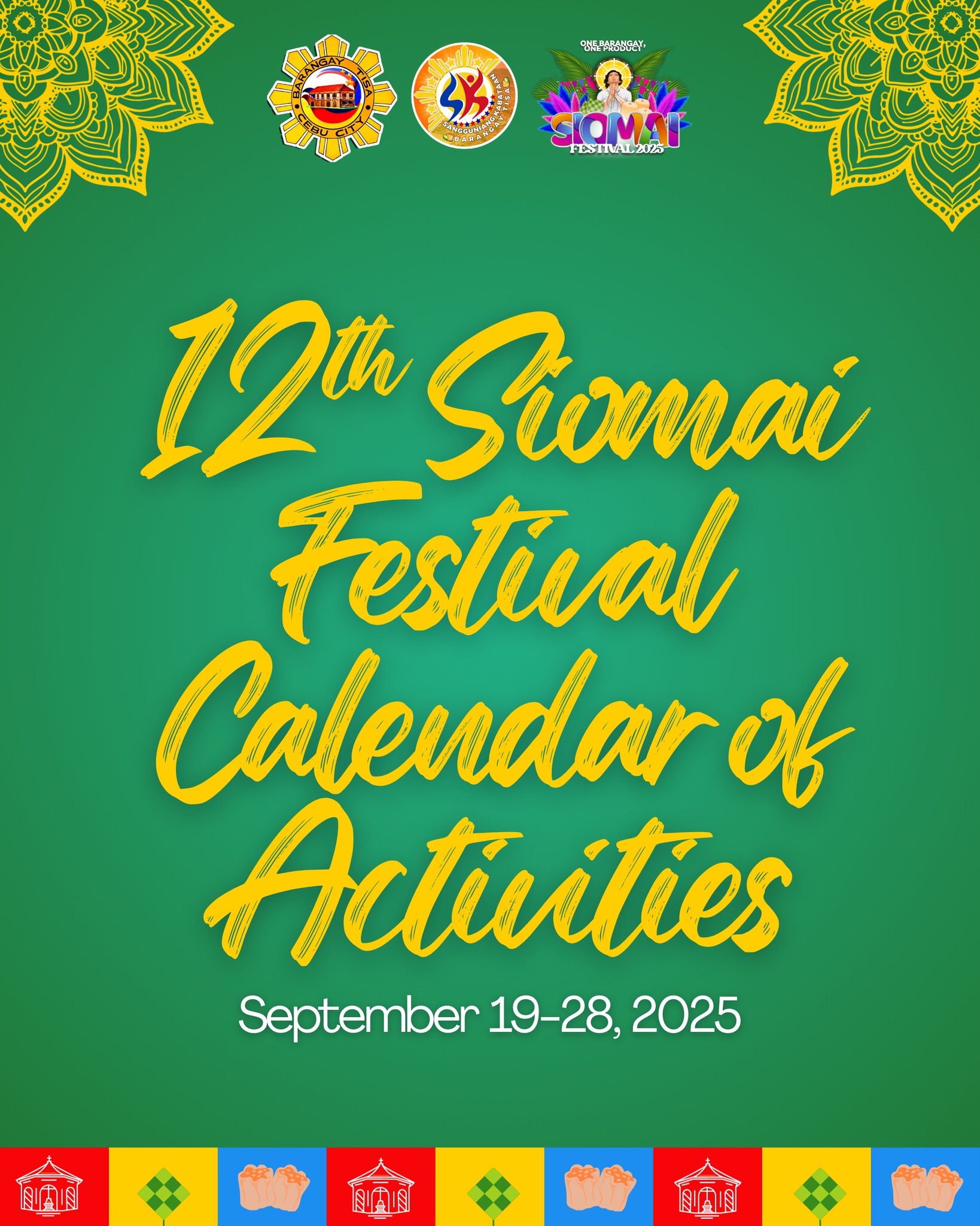 📅 SIOMAI FESTIVAL 2025 – CALENDAR... - Siomai Festival 2025 | Facebook